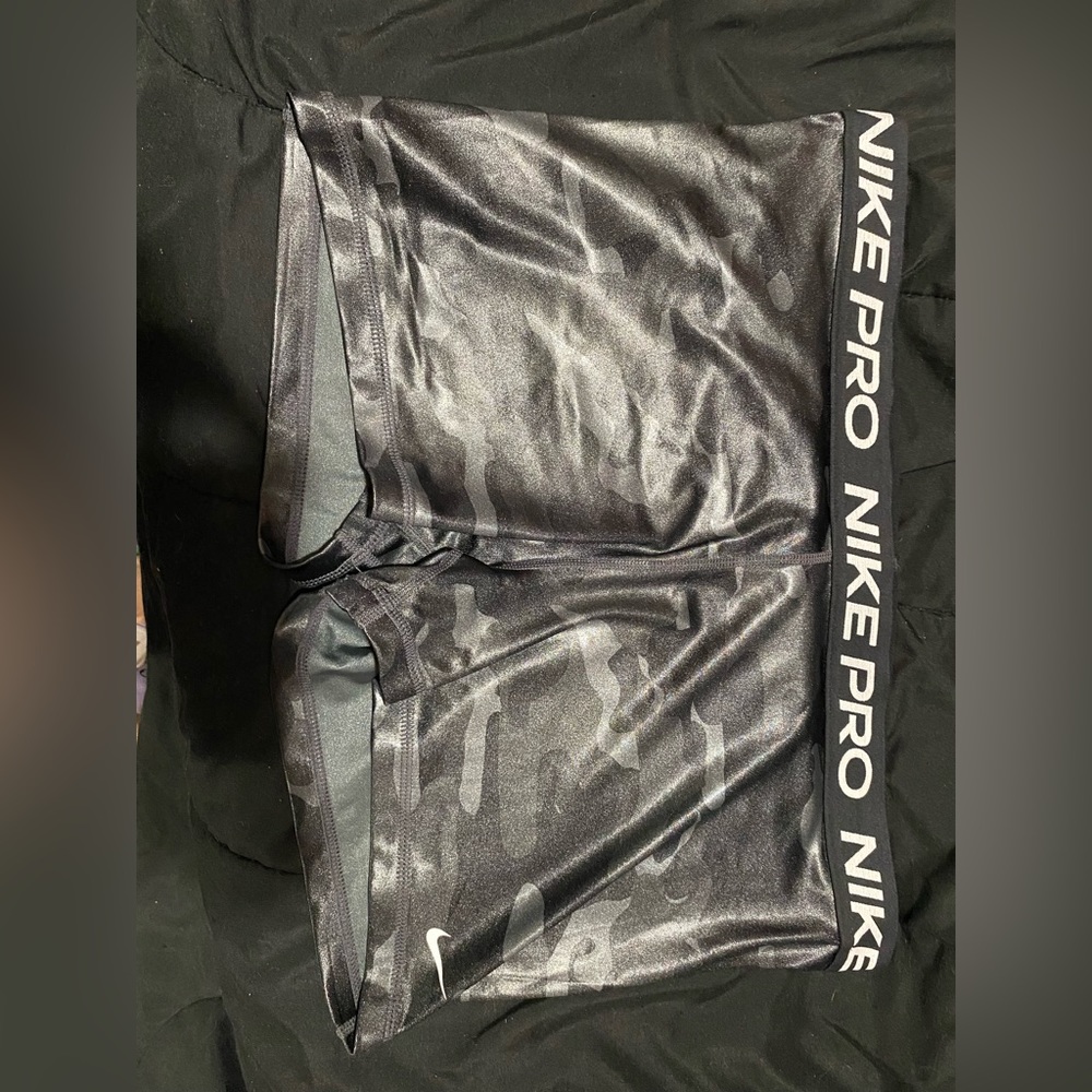 Brand new with tags shiny camo shorts NIKE